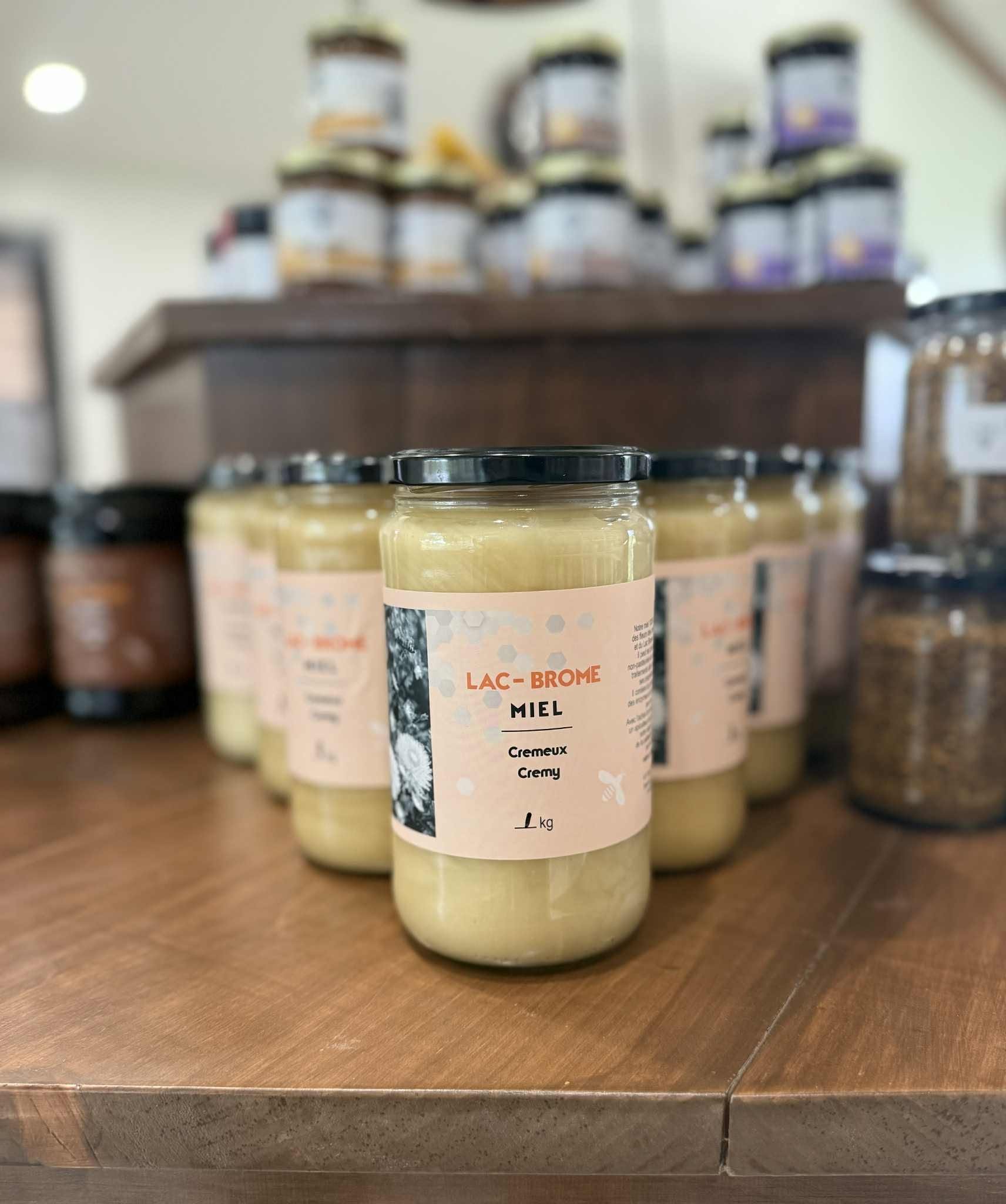 Honey and maple products sold in the boutique